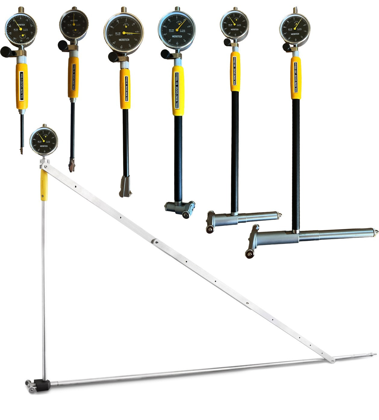 SET - Precision Dial Bore Gauge - Analog - Carbide Tips