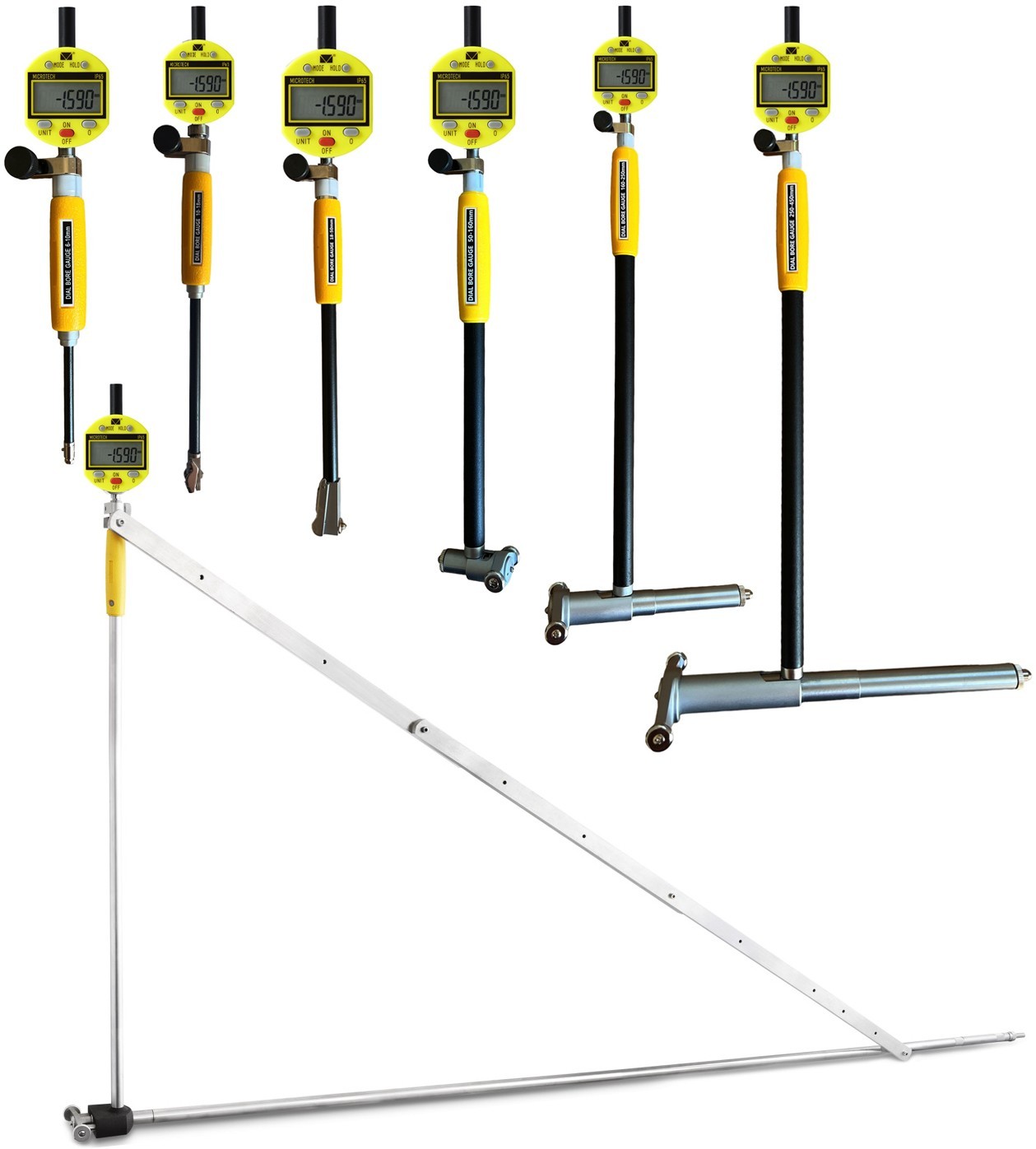 Precision Digital Bore Gauge - Micron - Carbide Tips - IP65