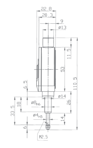 Kafer Compika 1005Z Dial Comparator Indicator 0.000050" Resolution