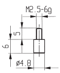 Flat Contact Point - Dia 4.8mm - Length 6mm