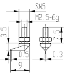 Bent Contact Point - Steel