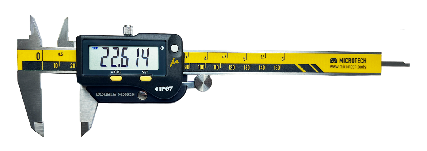 MICRON WIRELESS DOUBLE-FORCE caliper 6", 8", 12" - 0-300mm IP-67 SWISS electronic