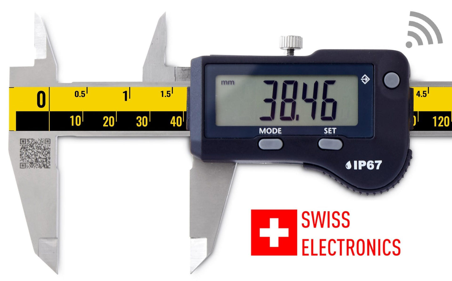 WIRELESS caliper 6", 8", 12" - 0-300mm IP-67 SWISS electronic/CARBIDE jaws