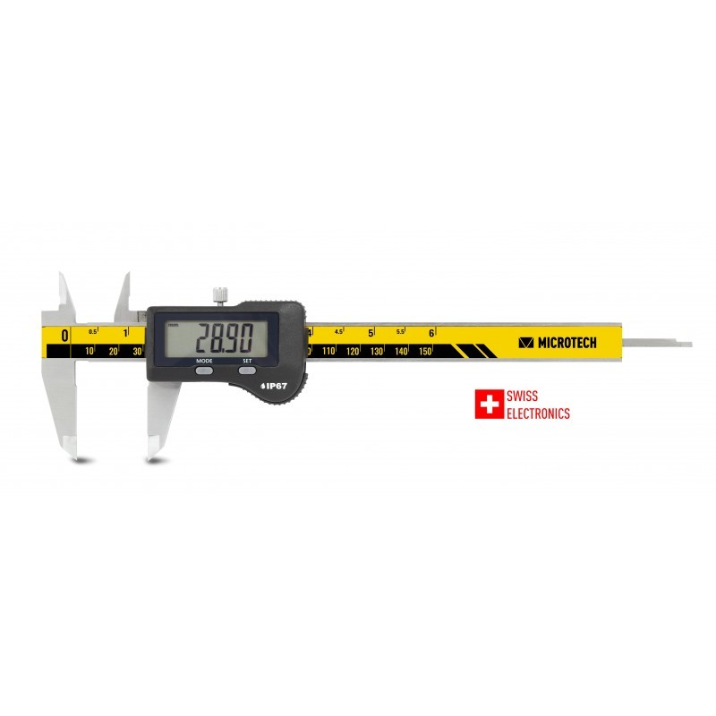 WIRELESS caliper 6", 8", 12" - 0-300mm IP-67 SWISS electronic/CARBIDE jaws