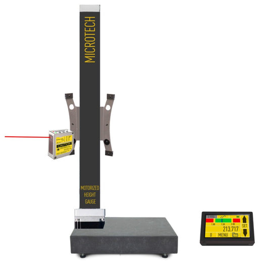 Micron 2D LASER Tablet Height Gauge - Motorized with Granite