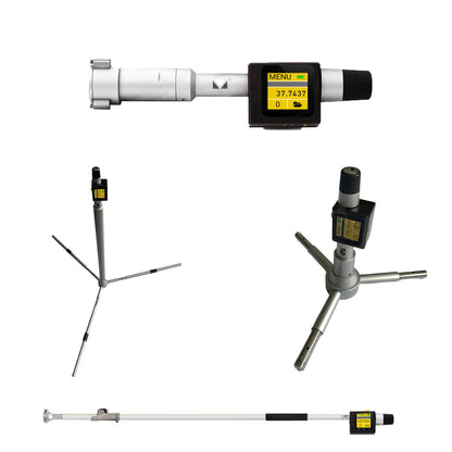 SET - 3-Point Internal Micrometers Sub-Micron COMPUTERIZED Wireless