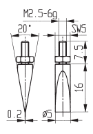 Knife Edge Contact Point with Adjustment Nut