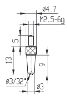 Spherical Contact Point for Depth Gauges