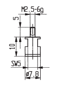 Flat Contact Point -Dia 7.8mm