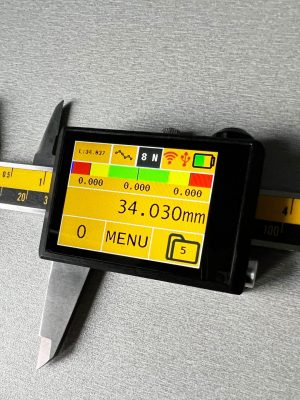 Tablet Digital Caliper e-Force  -  6", 8", 12"  -  1-20N  -  Ceramic Jaw  -  USB & Bluetooth