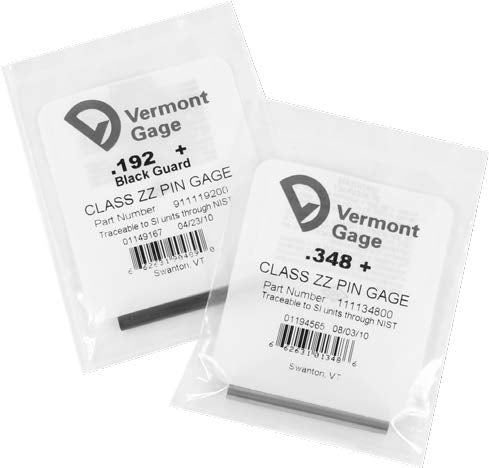 Individual Class ZZ INCH Replacement Pin Gages