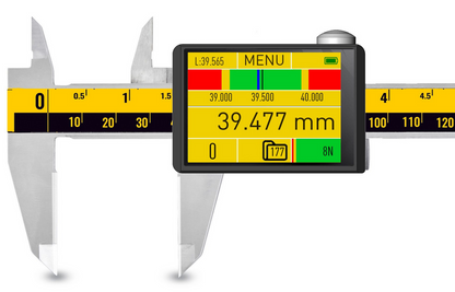 Tablet Digital Caliper e-Force  -  6", 8", 12"  -  1-20N  -  Ceramic Jaw  -  USB & Bluetooth