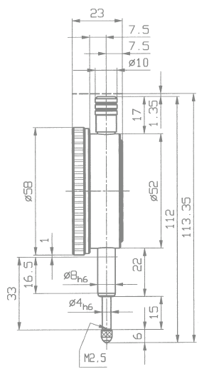 Kafer FZOT Dial Gauge Indicator 0.0001" Resolution