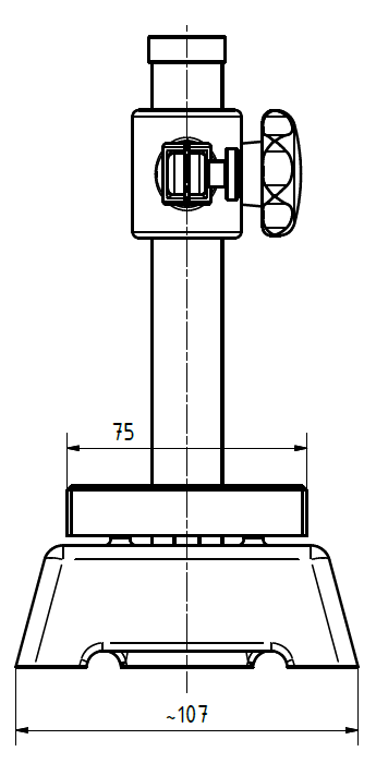 Rectangular Ceramic Gage Stand