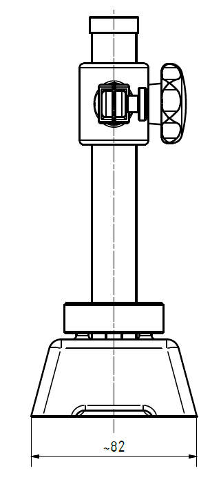 Round Steel Gage Stand