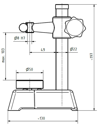 Round Ceramic Gage Stand