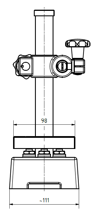 Rectangular Grooved Gage Stand (Larger)